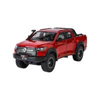 AQMUZE For Great Wall Motor POER Pickup 1:24 Alloy Car Model Simulates Metal Gift Sound And Light(Red)