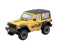 AQMUZE For Jeep Wrangler Off-Road Vehicle 1:24 Alloy Die Casting Model Simulated Sound And Light Home Decoration Gifts(Yellow)