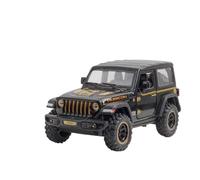 AQMUZE For Jeep Wrangler Rubicon 1:32 Off-road Alloy Model Die-cast Metal Casting Sound And Light Car(Black)