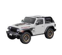 AQMUZE For Jeep Wrangler Rubicon Convertible SUV 1:18 Alloy Car Model Die-cast Metal Car Sound And Light Decorations(White)