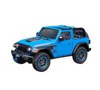 AQMUZE For Jeep Wrangler Rubicon Convertible SUV 1:18 Alloy Car Model Die-cast Metal Car Sound And Light Decorations(Blue)