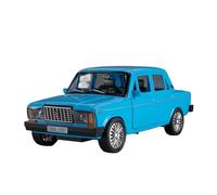 AQMUZE For LADA 2107 Alloy 1:18 Cast Car Model Sound Light Vehicle Home Decor Simulation Collection(Blue)