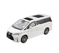 AQMUZE For Lexus Alloy Model LM300 MPV1/18 Die Cast Metal Commercial Vehicle Sound And Light Simulation Collection(White)