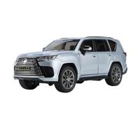 AQMUZE For Lexus LX600 Off-Road SUV 1:24 Metal Car Sound And Light Model Home Fashion Decoration Birthday Gift(Silver)