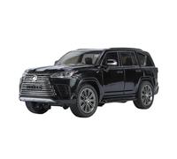 AQMUZE For Lexus LX600 Off-Road SUV 1:24 Metal Car Sound And Light Model Home Fashion Decoration Birthday Gift(Black)