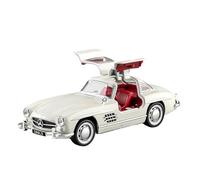 AQMUZE For Mercedes-Benz 300SL 1:32 Alloy Model Die-cast Metal Sound And Light Car Collection Decoration(White)