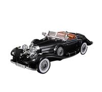AQMUZE For Mercedes Benz 500K 1:18 Alloy Luxury Car Molded Die Cast Metal Retro Car Simulation Sound And Light Collection(Black)