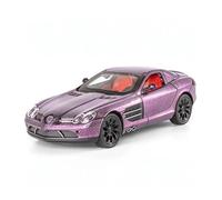 AQMUZE For Mercedes Benz SLR 1:24 Alloy Car Model Collection Hobby Decorations(Purple)