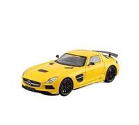AQMUZE For Mercedes Benz SLS Sports Car 1:24 Alloy Die Casting Model Simulated Sound And Light Home Decoration Gifts(Yellow)