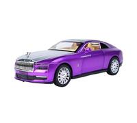 AQMUZE For Rolls-Royce Luxury Car 1/32 Die-casting Alloy Model Sound And Light Simulation Collection Commemorative(Purple)