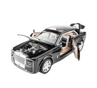 AQMUZE For Rolls-Royce Sweptail 1:24 Metal Model Die Casting Simulated Sound And Light Collectible Decorative Gifts(Black)