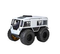 AQMUZE For Sherp ATV All-Terrain Off-Road Truck 1:24 Alloy Die Casting Model Simulated Sound And Light Home Decoration Gifts(White)