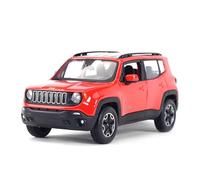 AQMUZE For Static SUV Jeep Renegade SUV 1:24 Die Casting Car Collection Model Simulation Car Souvenir(Red)