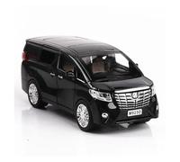 AQMUZE For Toyota Alphard MPV 1:24 Die-cast Alloy Model Replica Business Car Hobby(Black)