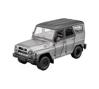 AQMUZE For UAZ Hunter SUV 1:24 Alloy Die Casting Model Simulated Sound And Light Home Decoration Gifts(Grey)