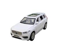 AQMUZE For VOLVOs XC90 SUV 1/32 Die Casting Alloy Model Sound And Light Simulation Collection Commemorative Display(White)