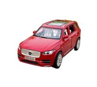 AQMUZE For VOLVOs XC90 SUV 1/32 Die Casting Alloy Model Sound And Light Simulation Collection Commemorative Display(Red)