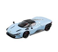 AQMUZE Suitable For Ferrari SP3 Daytona Sports Car 1:32 Metal Die-Cast Sound And Light Simulation Collectible Gift(Blue)