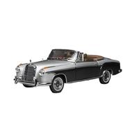 AQMUZE Suitable For Mercedes-Benz 1960 220 SE Sunstar Convertible 1:18 Die-cast Alloy Static Model Collectible Home Decoration(Black)