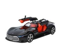 AQMUZE Suitable For Mercedes-Benz Vision GT Concept Car 1:24 Die-cast Alloy Model With Sound And Light Effects(Shiny black)