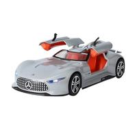 AQMUZE Suitable For Mercedes-Benz Vision GT Concept Car 1:24 Die-cast Alloy Model With Sound And Light Effects(Silver)