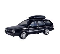 AQMUZE Suitable For Volkswagen Santana Station Wagon 1:32 Metal Model Die-Cast Sound And Light Simulation Collectible Gift(Black)