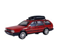 AQMUZE Suitable For Volkswagen Santana Station Wagon 1:32 Metal Model Die-Cast Sound And Light Simulation Collectible Gift(Red)