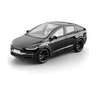 AQMUZE Tesla X 1:24 Alloy Car Model Simulation Gullwing Simulation Home Door Light Decoration(Black)