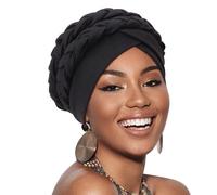 AQOKKA African Women Turban Caps Pre-Tied Twisted Turbans Head Scarf for Women Hair Wraps Cover Beanie Cancer Chemo Headwear