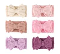 AQOKKA Baby Bows Headbands Nylon Baby Girl Headbands Newborn Hairbands Toddler Hair Accessories for Girls Infant Kids