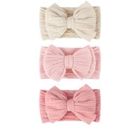 AQOKKA Baby Bows Headbands Nylon Baby Girl Headbands Newborn Hairbands Toddler Hair Accessories for Girls Infant Kids