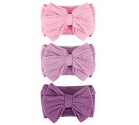 AQOKKA Baby Bows Headbands Nylon Baby Girl Headbands Newborn Hairbands Toddler Hair Accessories for Girls Infant Kids