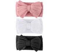 AQOKKA Baby Bows Headbands Nylon Baby Girl Headbands Newborn Hairbands Toddler Hair Accessories for Girls Infant Kids