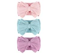 AQOKKA Baby Bows Headbands Nylon Baby Girl Headbands Newborn Hairbands Toddler Hair Accessories for Girls Infant Kids