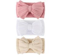 AQOKKA Baby Bows Headbands Nylon Baby Girl Headbands Newborn Hairbands Toddler Hair Accessories for Girls Infant Kids