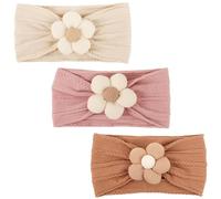 AQOKKA Baby Flower Headbands Nylon Baby Girl Headbands Newborn Hairbands Toddler Hair Accessories for Girls Infant Kids