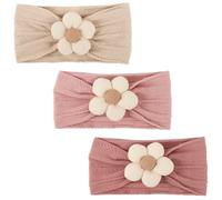 AQOKKA Baby Flower Headbands Nylon Baby Girl Headbands Newborn Hairbands Toddler Hair Accessories for Girls Infant Kids