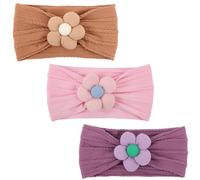 AQOKKA Baby Flower Headbands Nylon Baby Girl Headbands Newborn Hairbands Toddler Hair Accessories for Girls Infant Kids