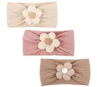 AQOKKA Baby Flower Headbands Nylon Baby Girl Headbands Newborn Hairbands Toddler Hair Accessories for Girls Infant Kids