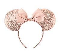 AQOKKA Mouse Ears Headbands with Bow Minnie Ears Cosplay Costume Hair Accessories for Women Girls Birthday Party Decoration