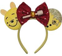 AQOKKA Mouse Ears Headbands with Bow Minnie Ears Cosplay Costume Hair Accessories for Women Girls Birthday Party Decoration
