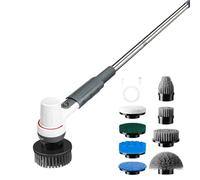 AQQA 8 in 1 Aquarium Cleaning Kit,Electric Spin Scrubber,Rechargeable IPX9 Waterproof Handheld Cordless Fish Tank Cleaning Brush,Fish Tank Glass Cleaner,Algae Scrapers Cleaning Tool Set