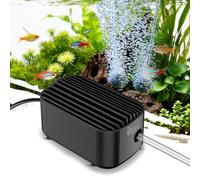 AQQA Air Pump Aquarium, 120L/h Fish Tank Air Pump Silent, Oxygen Pump with Single-outlet for Tank up to 200L
