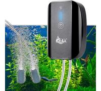 AQQA Aquarium Air Pump, Silent Battery Rechargeable Air Aerator Pump for Fish Tank,2.5W Multifunctional Portable Oxygen Pump with Accessories, Up to 530L Aquarium