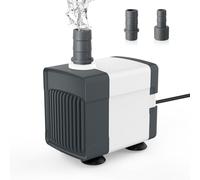 AQQA Aquarium Water Pump,10W Submersible Fish Tank Water Pump,800L/H Adjustable Flow Rate Pond Pump,Quiet Mini Pond Fountain Pumps to Empty Fish Tank,for Aquarium,Pond,Water Feature,Hydroponics
