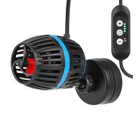 AQQA Aquarium Wave Maker Pump,Magnetic Aquarium Circulation Pump with Controller,4-Speed Adjustable Flow,Feeding Mode,DC 12V Quiet Fish Tank Wave Maker,12W Submersible PowerHead,for 230-455L