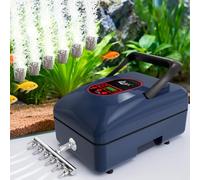 AQQA Fish Tank Air Pump, 1440L/H AC/DC Battery Aquarium Air Pump, 9 Gear Adjustable Air Volume, IPX6 Waterproof Oxygen Pump for Pond Outdoor Fishing