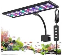AQQA Fish Tank Light, Full Spectrum Aquarium Lights Clip on for 40-60cm