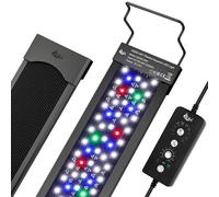 AQQA LED Aquarium Light,24/7 Mode&DIY Mode Full Spectrum Fish Tank LED Light,Adjustable Timer/Brightness Aquarium Lighting,Memory Function Aquarium Plant Light,Extendable Bracket,36W for 60-80cm