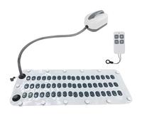 AQQHSAIN Bubble Bath Mat Electric Portable Spa Bathtub Non-Slip Mat Waterproof Full Body Massager with Suction Cup Bottom Adjustable Bubble Bath Thermal Massager Machine